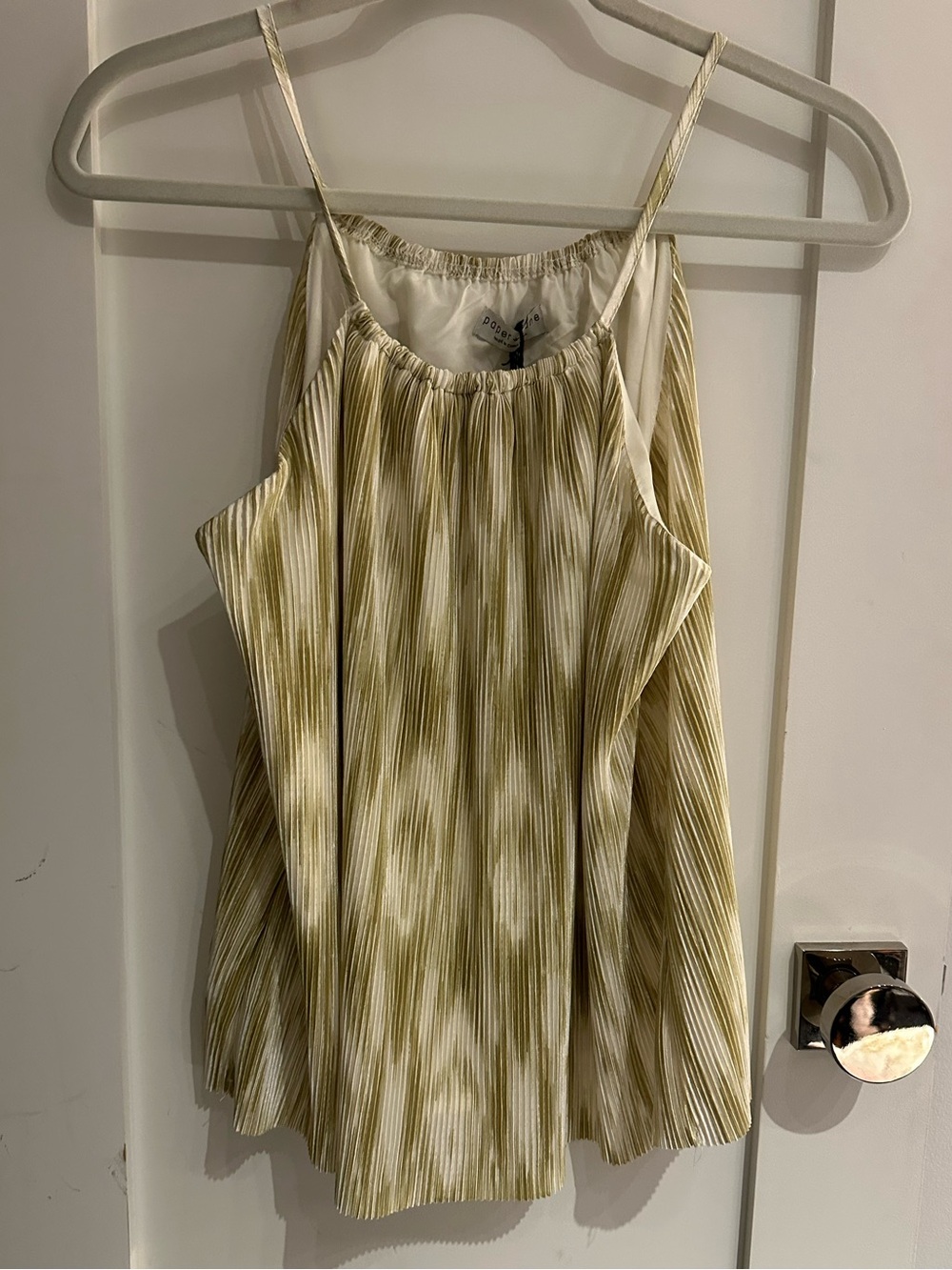 Paper Crane Lime Green Tank Top